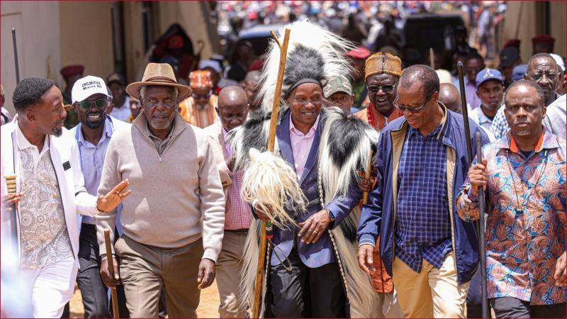 Deputy President Kithure Kindiki during his coronation in Kirigiti, Kiambu, on September 19.